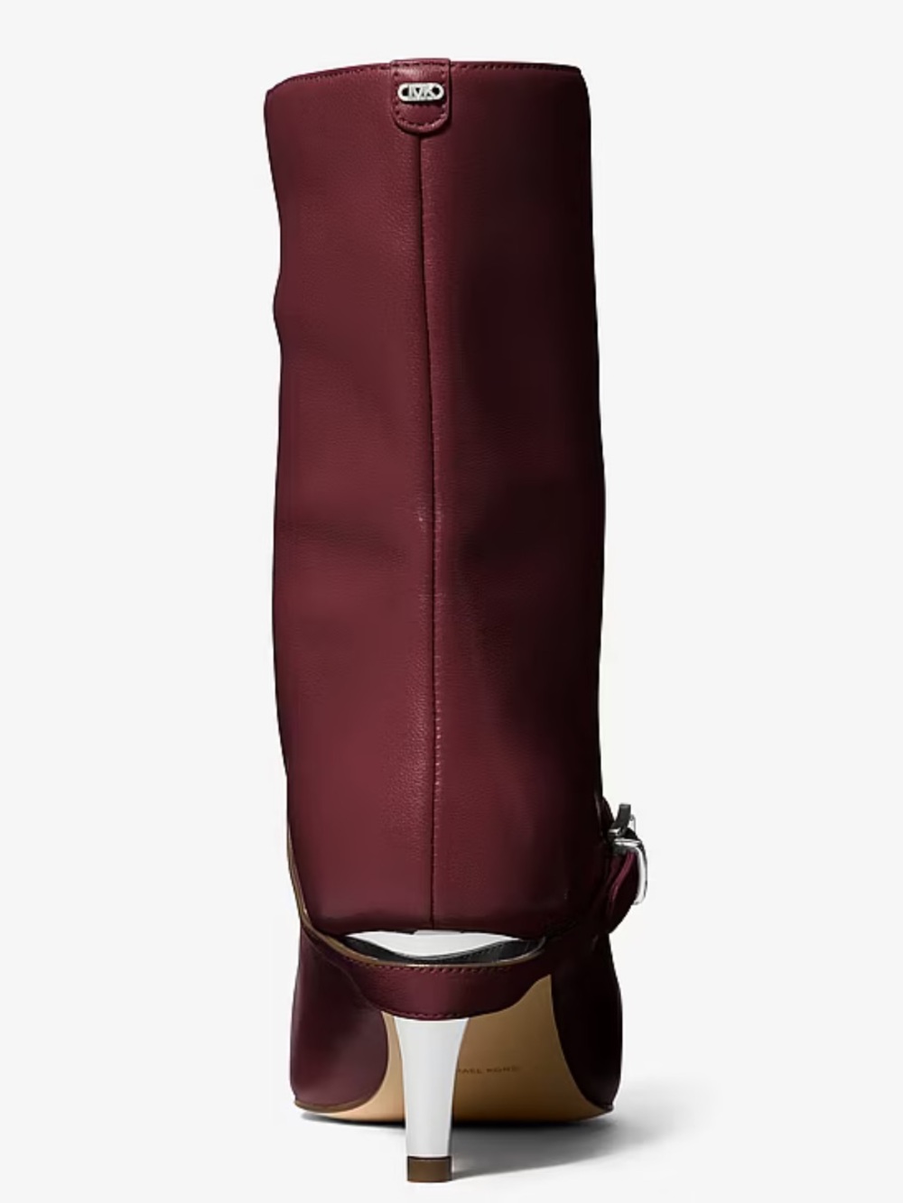 Michael Kors Kasia Leather Buckle Boot in Oxblood - Picture 8 of 8